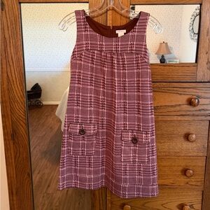 Xhilaration Pink Plaid Sleeveless Dress